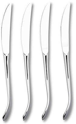 Robert Welch Ashbury mirrored stainless steel four-piece steak knife set
