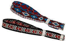 Topshop Womens Navaho Pattern Woven Bracelets - Red