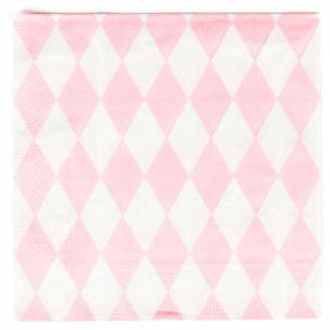 DAY Birger et Mikkelsen My Little Paper serviettes with pink diamonds - set of 20