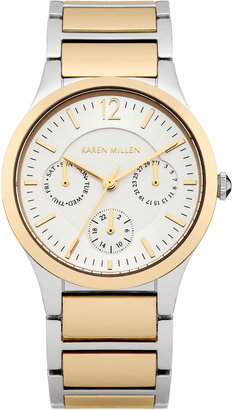 Karen Millen Mid Size Multifunction Steel Watch