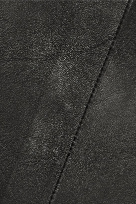Helmut Lang Stilt bonded leather mini skirt