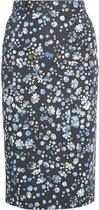 Preen by Thornton Bregazzi Joselyn floral-print cotton-blend pencil skirt
