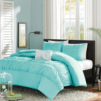 JCPenney Mi Zone Cristy Ruched Duvet Cover Set