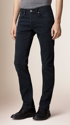Burberry Straight Fit Washed Indigo Jeans