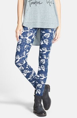 Threads for Thought Tie Dye Print Organic Cotton Leggings (Juniors)