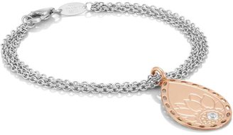 Nomination Demetra Steel & Rose Gold Leaf Drop Bracelet 025810/011