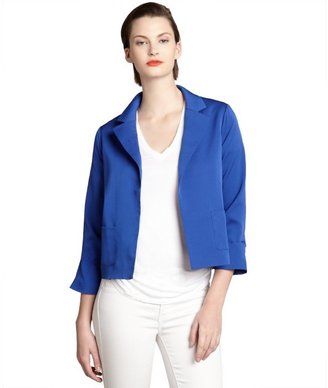 Romeo & Juliet Couture royal blue open front long sleeve jacket