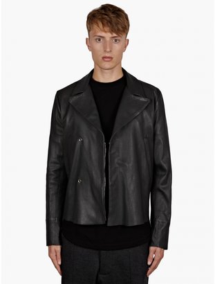 Paul Smith Men's Grey Leather Jacket
