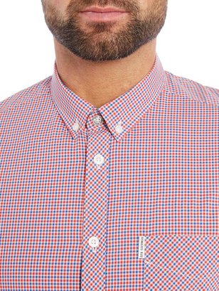 Ben Sherman Men's Mini Mod Check Long Sleeve Shirt