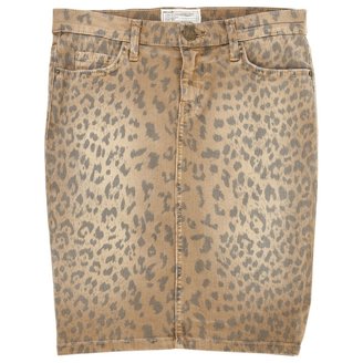 Current/Elliott CURRENT ELLIOTT Leopard print Cotton - elasthane Skirt