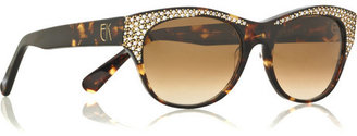 Emmanuelle Khanh Cat-eye-frame acetate sunglasses