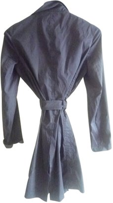 Prada Blue Cotton Trench coat