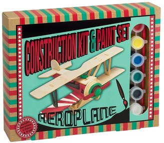 Professor Puzzle Construction and Paint Set Retro Plane