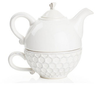 Porcelain Bee Teapot Set
