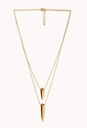 Forever 21 Layered Spike Necklace