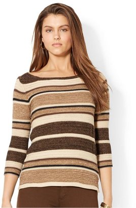 Lauren Ralph Lauren Striped Boatneck Sweater