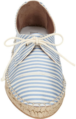 Tabitha Simmons Dolly Striped Lace-Up Espadrilles