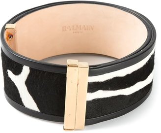 Balmain zebra print belt