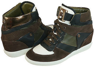 Michael Kors Womens Nikko High Top Brown Or Grey Wedge Fashion Sneakers Shoes