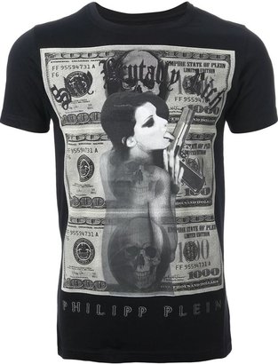 Philipp Plein money print T-shirt