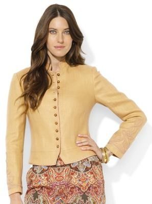 Lauren Ralph Lauren Herringbone Linen Jacket