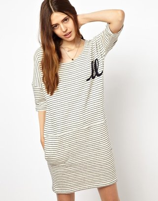 Libertine-Libertine Sweatshirt Dress in Keep Stripe
