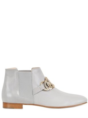Tod's Chained Leather Low Boots
