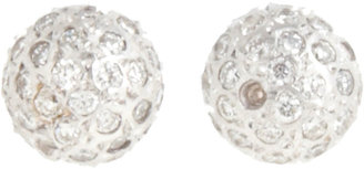 Ileana Makri Pave Diamond Ball Earrings