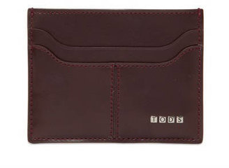 Tod's Metal Letters Leather Card Holder