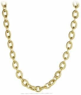 David Yurman Oval Large Link Necklace in Gold