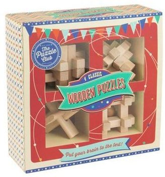 Professor Puzzle Set of 4 Wooden Puzzles
