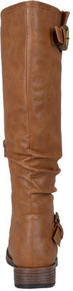 Journee Collection Tan Stormy Wide-Calf Boot