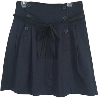 Sandro Blue Cotton Skirt