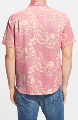 Tommy Bahama 'South Beach Breezer' Original Fit Short Sleeve Linen & Cotton Campshirt