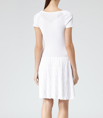 Reiss Florence TEXTURED KNITTED DRESS