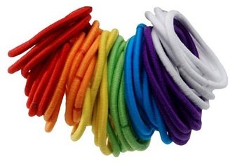 Remington Rainbow Colored Elastics - 45 Count
