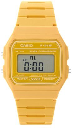 Casio F-91WC-9AEF Digital Yellow Watch - Yellow