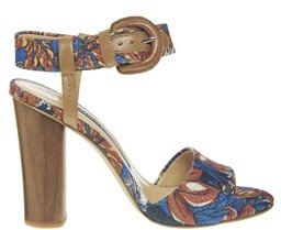 French Connection Penelope Rumble In The Jungle Print Heeled Sandal