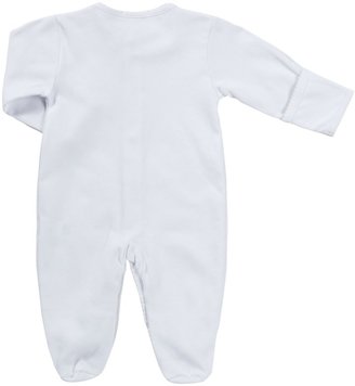 Kissy Kissy Footie W/ Embroidery (Baby) - White/Tan - 6-9 Months