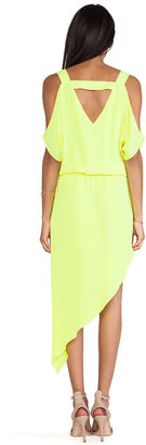 Mason by Michelle Mason Open Shoulder Asymmetric Dress