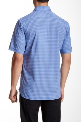 Toscano Micro Plaid Short Sleeve Shirt