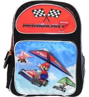 Nintendo Super Mario Bros. MarioKart 7 Backpack 16\"