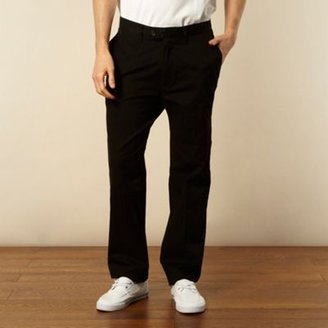 Nautica Big and tall black brushed twill trousers