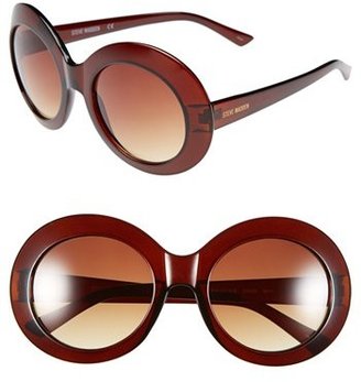 Steve Madden 55mm 'Glam' Oversized Oval Sunglasses