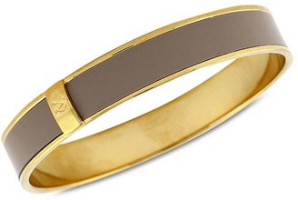 Vince Camuto Bracelet, Gold-Tone Blush Patent Leather Skinny Bangle