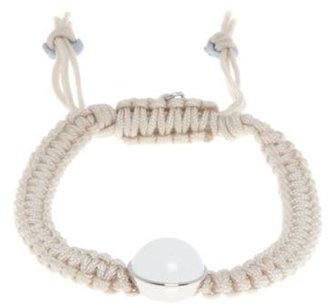 Skagen Beige cord stone bracelet