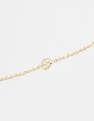 ASOS Gold Plated Sterling Silver Cancer Choker Necklace