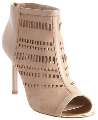 Charles by Charles David nude leather and suede open toe 'Imply' booties