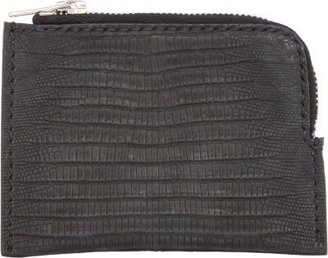 Rick Owens Small Quarter Zip Leather Wallet