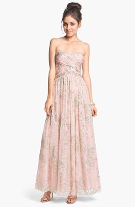 Adrianna Papell Glitter Tulle Ball Gown (Online Only)